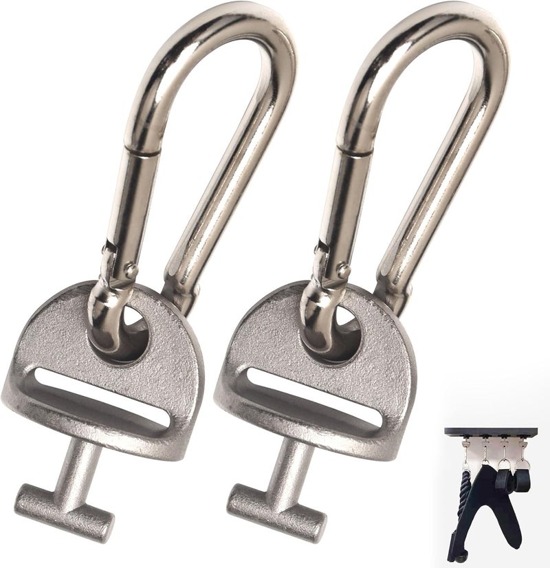 Ohoho T Lock Adapter with Snap Hooks 2 Pack for Tonal Home Gym Shelf & Cable Machine Accessories (Only Tonal T Lock Adapter) - Wide Application (2) - Image 1